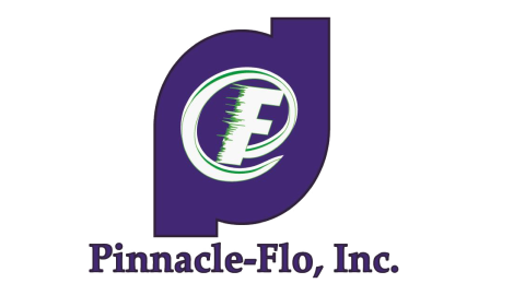 purple and green Pinnacle-Flo logo