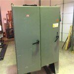Painted Green Cabinet Doors Closed