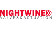 red and black nightwine valves and actuation logo