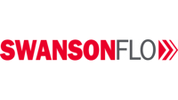 red and black swanson flo logo