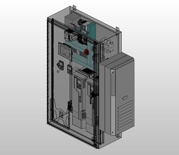 AIC control panel design with ABB ACQ580 variable frequency drives