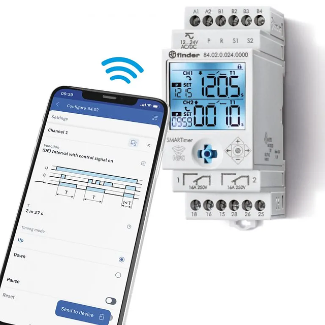 Finder programmable industrial timer
