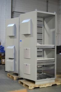 Rittal industrial enclosures with fans filters and shrouds