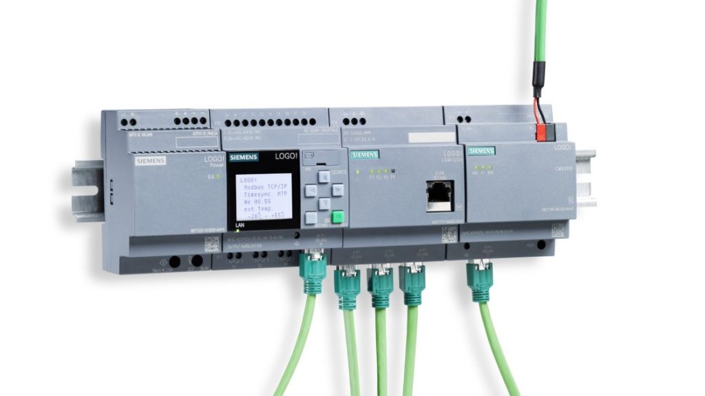 Siemens LOGO programmable relay control assembly