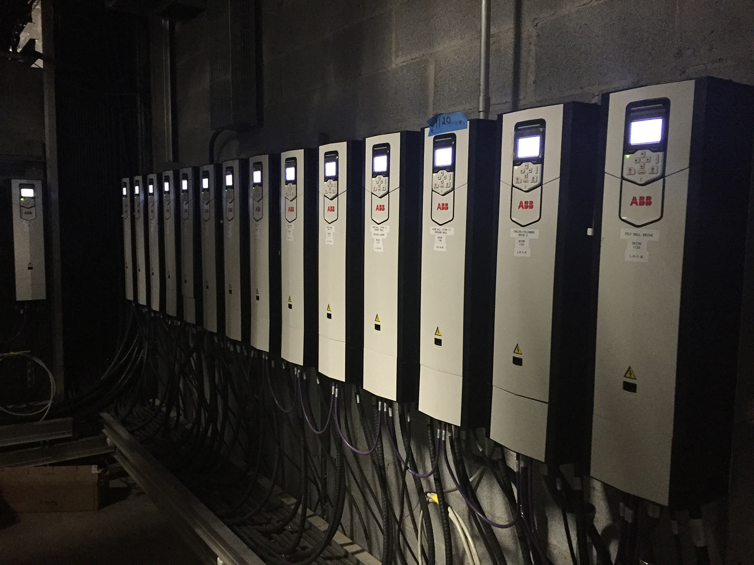 VFDs installed in motor control equipment