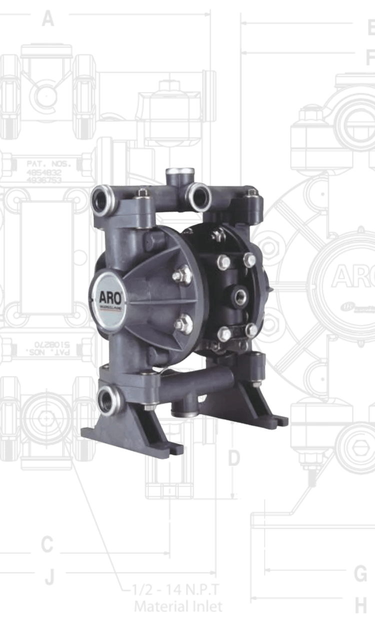 ARO Classic Style 12-inch Non-Metallic Diaphragm Pump sq (3)